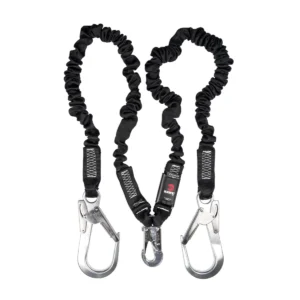 LINEA DE VIDA TUBULAR ELASTICA GANCHOS GRANDES ALPHA DE 3 PUNTAS
