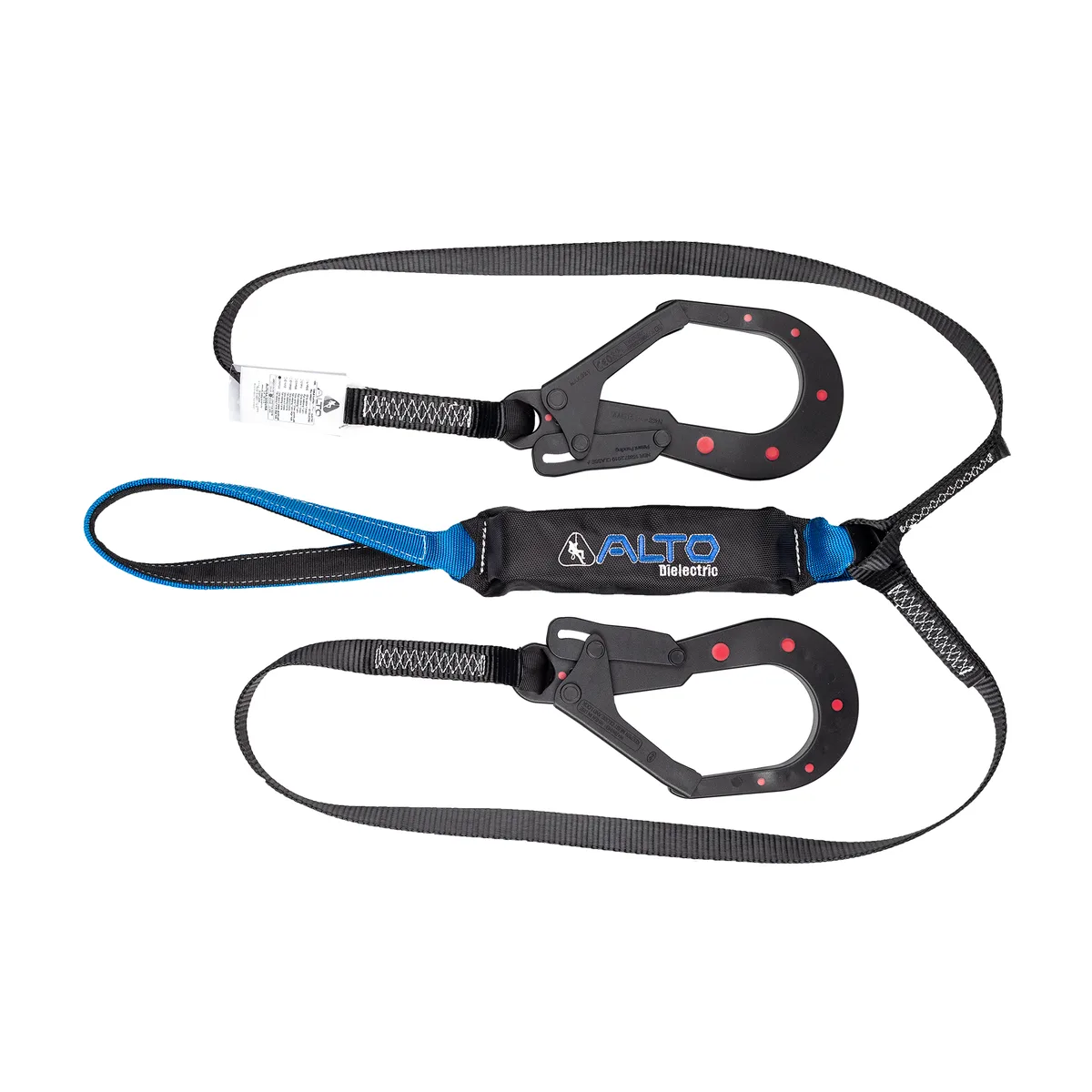 LINEA DE VIDA DIELECTRICA AJUSTABLE CON AMORTIGUADOR 3 PUNTAS