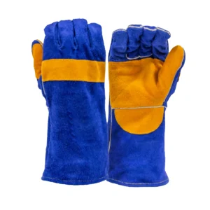 GUANTE PARA SOLDADOR AZUL CON HILO KEVLAR